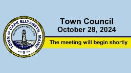 Thumbnail image for Town Council Special Meeting - October 28, 2024