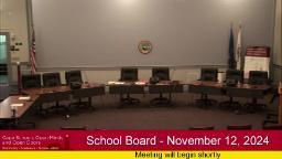 Thumbnail image for School Board - November 12, 2024