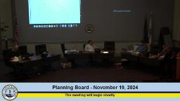 Thumbnail image for Planning Board - November 19, 2024