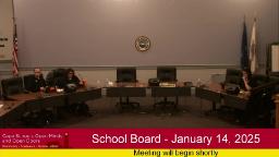 Thumbnail image for School Board - January 14, 2025