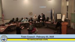 Thumbnail image for Town Council Workshop - February 3, 2025