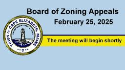 Thumbnail image for Board of Zoning Appeals - February 25, 2025