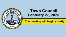 Thumbnail image for Town Council Workshop - February 27, 2025