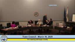 Thumbnail image for Town Council Meeting - March 10, 2025