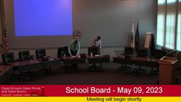 Thumbnail image for School Board Meeting - May 9, 2023