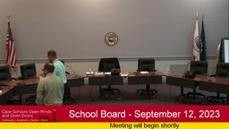 Thumbnail image for School Board - September 12, 2023