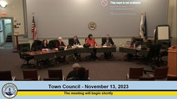 Thumbnail image for Town Council - November 13, 2023