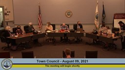 Thumbnail image for Town Council Meeting August 9, 2021