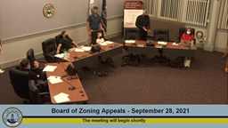 Thumbnail image for Zoning Board of Appeals - September 28, 2021