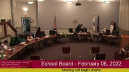 Thumbnail image for School Board Meeting - Tuesday, February 8, 2022