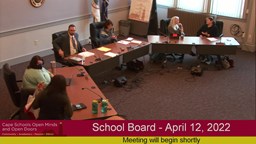 Thumbnail image for School Board - April 12, 2022