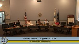 Thumbnail image for Town Council - August 8, 2022