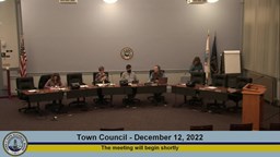 Thumbnail image for Town Council - December 12, 2022